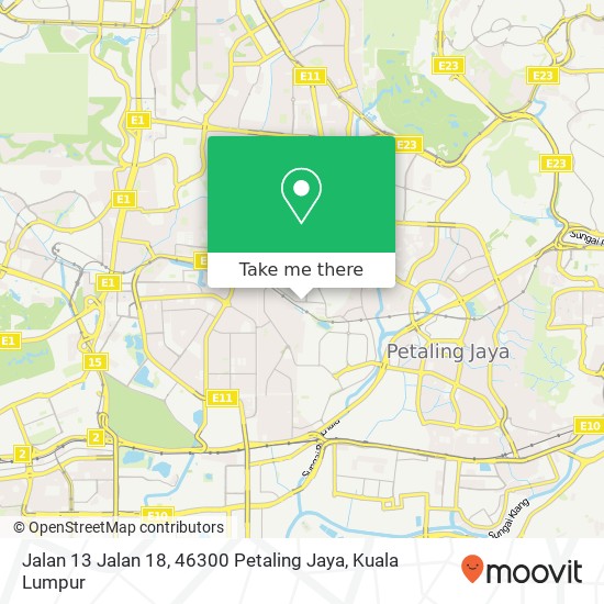 Jalan 13 Jalan 18, 46300 Petaling Jaya map