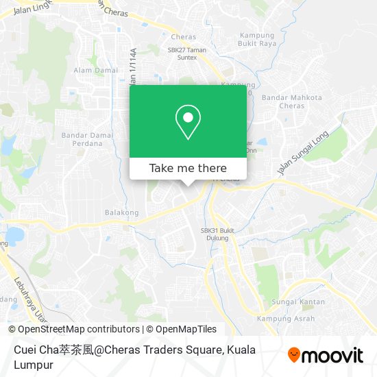 Cuei Cha萃茶風@Cheras Traders Square map
