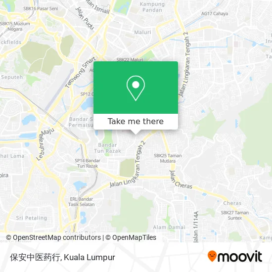 保安中医药行 map