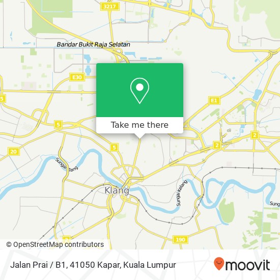 Peta Jalan Prai / B1, 41050 Kapar