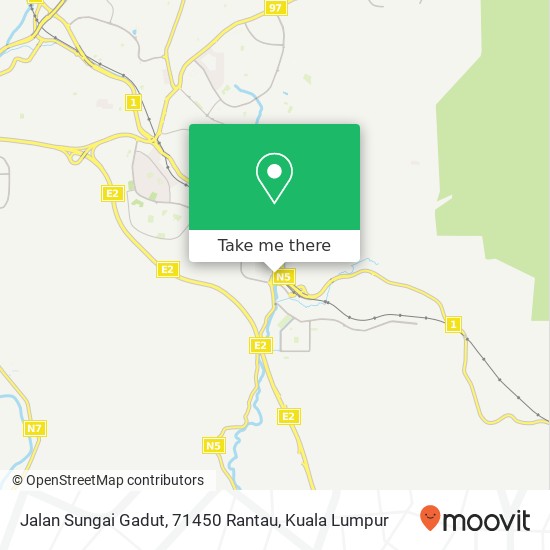 Jalan Sungai Gadut, 71450 Rantau map