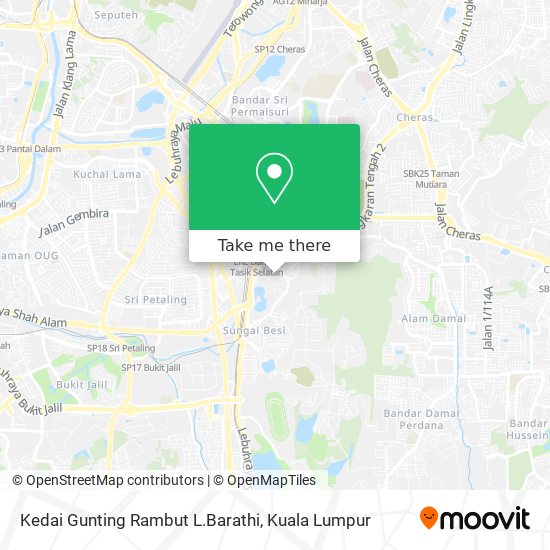 Kedai Gunting Rambut L.Barathi map