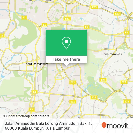 Jalan Aminuddin Baki Lorong Aminuddin Baki 1, 60000 Kuala Lumpur map