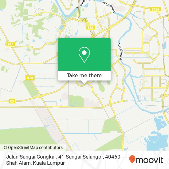 Peta Jalan Sungai Congkak 41 Sungai Selangor, 40460 Shah Alam