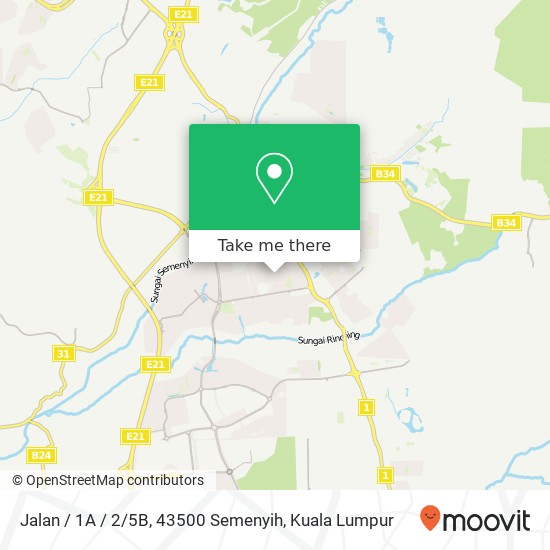 Jalan / 1A / 2 / 5B, 43500 Semenyih map