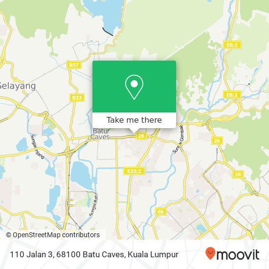 110 Jalan 3, 68100 Batu Caves map