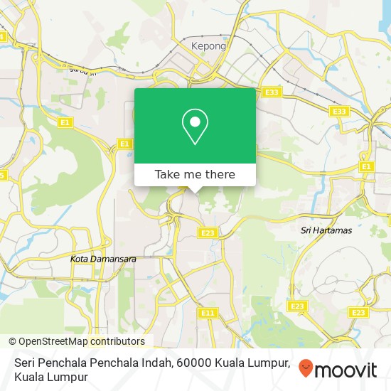 Seri Penchala Penchala Indah, 60000 Kuala Lumpur map
