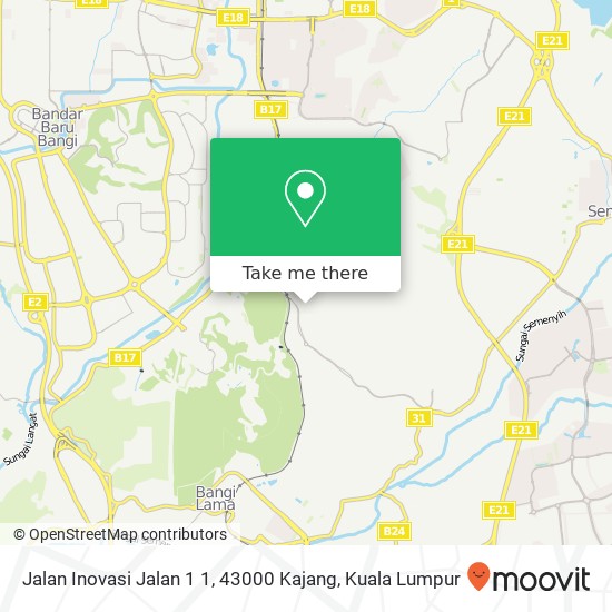 Jalan Inovasi Jalan 1 1, 43000 Kajang map