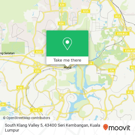 Peta South Klang Valley 5, 43400 Seri Kembangan