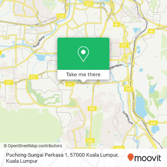 Peta Puchong-Sungai Perkasa 1, 57000 Kuala Lumpur