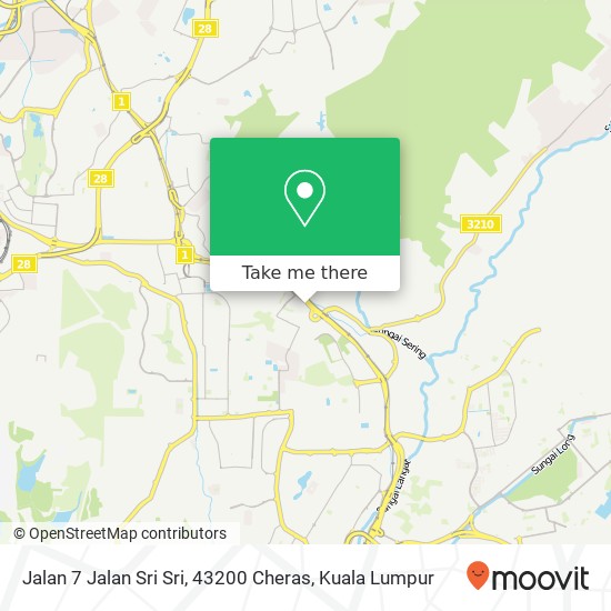 Peta Jalan 7 Jalan Sri Sri, 43200 Cheras