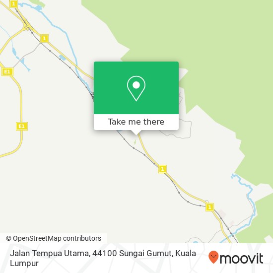 Peta Jalan Tempua Utama, 44100 Sungai Gumut