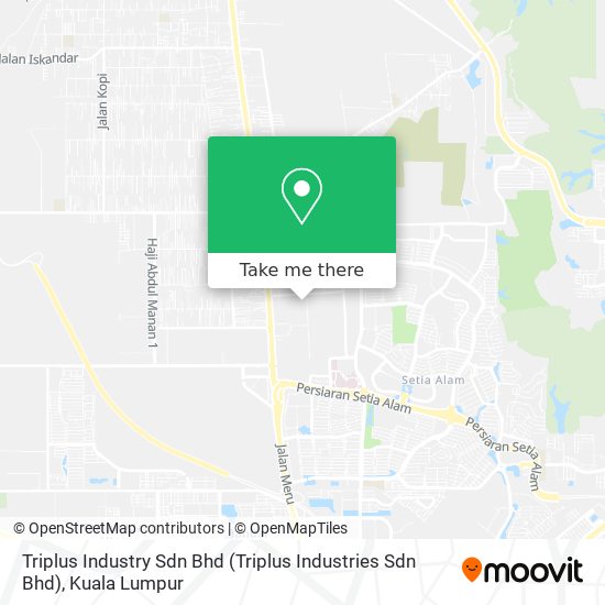 Triplus Industry Sdn Bhd map