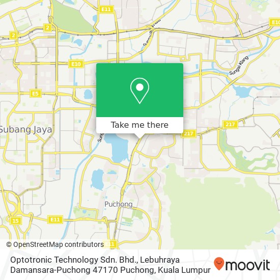 Optotronic Technology Sdn. Bhd., Lebuhraya Damansara-Puchong 47170 Puchong map