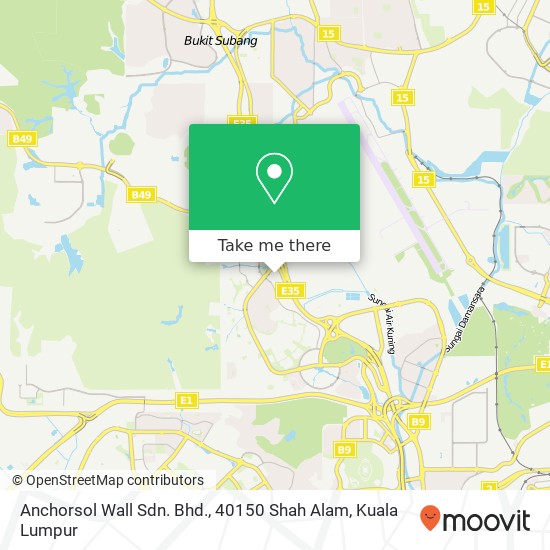 Peta Anchorsol Wall Sdn. Bhd., 40150 Shah Alam