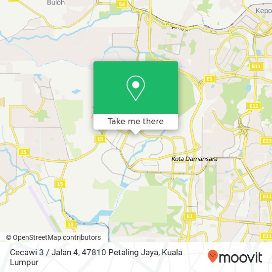 Cecawi 3 / Jalan 4, 47810 Petaling Jaya map