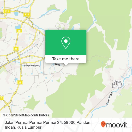 Jalan Permai Permai Permai 24, 68000 Pandan Indah map