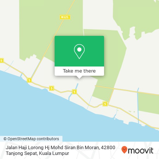 Jalan Haji Lorong Hj Mohd Siran Bin Moran, 42800 Tanjong Sepat map