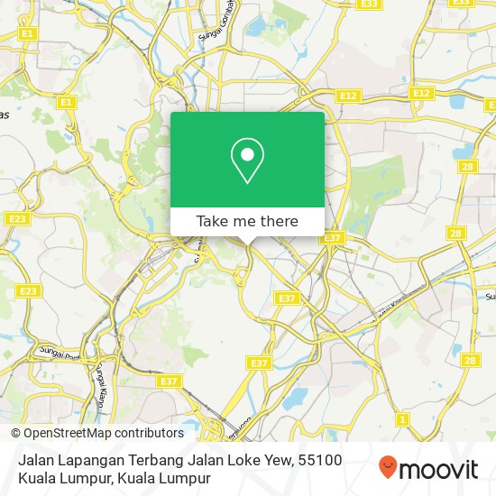 Jalan Lapangan Terbang Jalan Loke Yew, 55100 Kuala Lumpur map