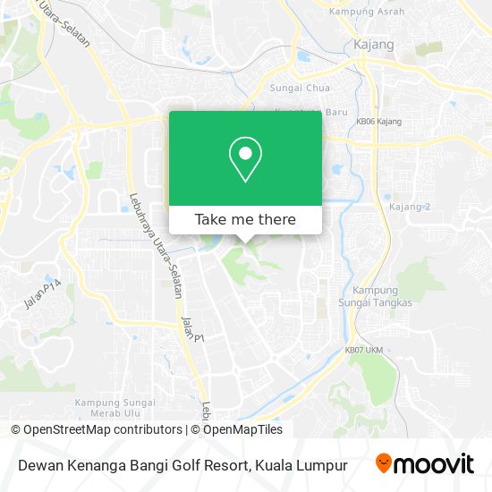 Dewan Kenanga Bangi Golf Resort map