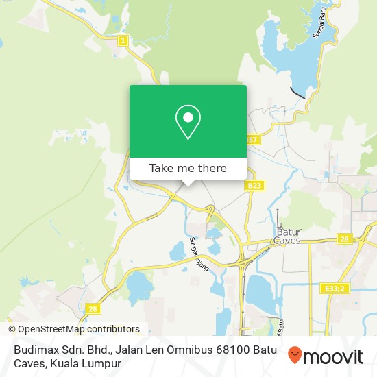 Budimax Sdn. Bhd., Jalan Len Omnibus 68100 Batu Caves map