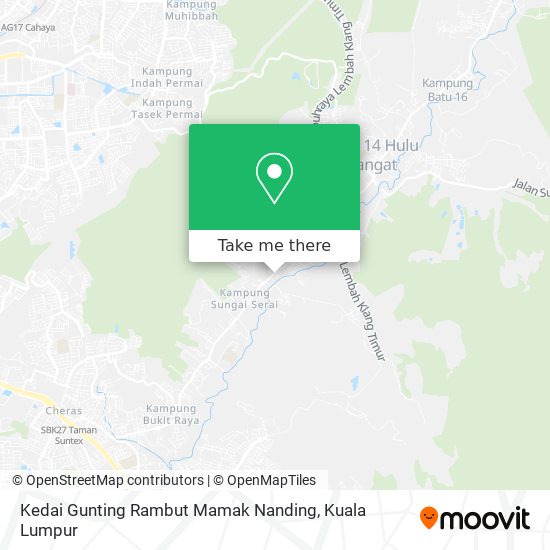 Kedai Gunting Rambut Mamak Nanding map