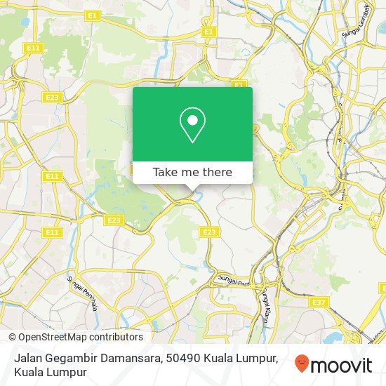 Jalan Gegambir Damansara, 50490 Kuala Lumpur map