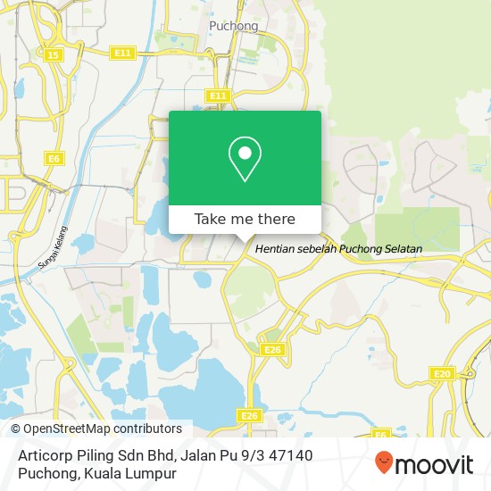 Articorp Piling Sdn Bhd, Jalan Pu 9 / 3 47140 Puchong map