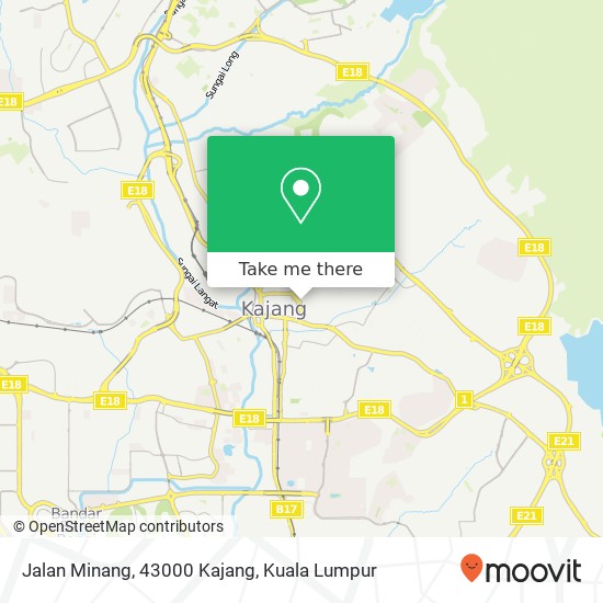 Jalan Minang, 43000 Kajang map