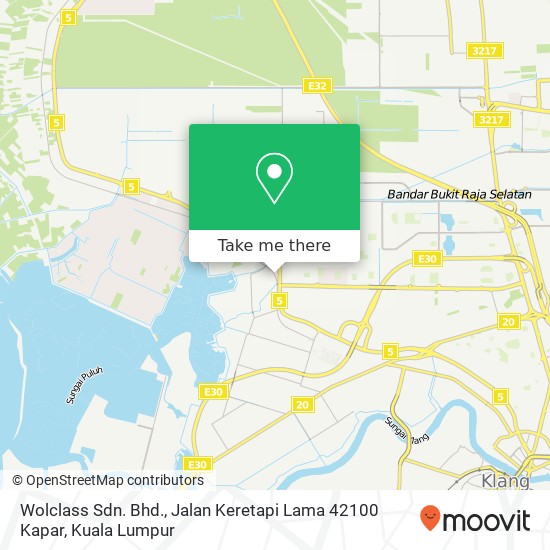 Wolclass Sdn. Bhd., Jalan Keretapi Lama 42100 Kapar map