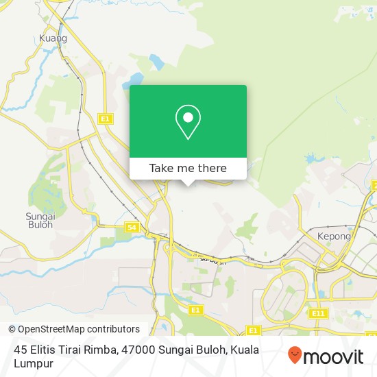 Peta 45 Elitis Tirai Rimba, 47000 Sungai Buloh