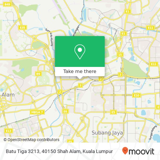 Peta Batu Tiga 3213, 40150 Shah Alam