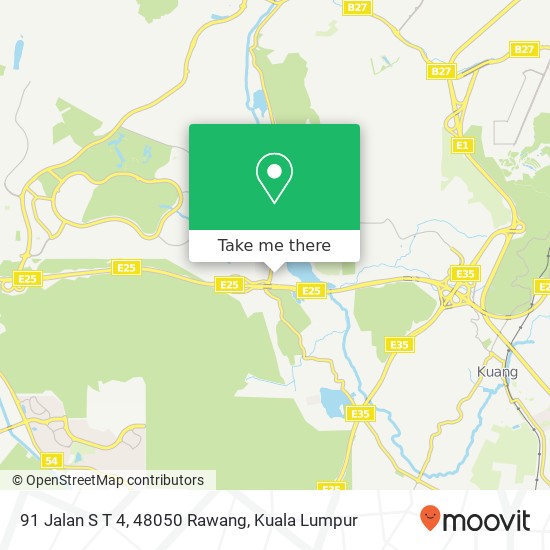 91 Jalan S T 4, 48050 Rawang map