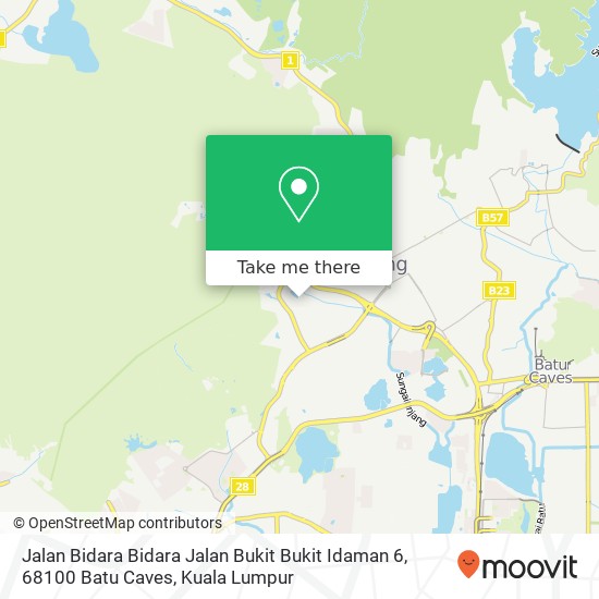 Jalan Bidara Bidara Jalan Bukit Bukit Idaman 6, 68100 Batu Caves map