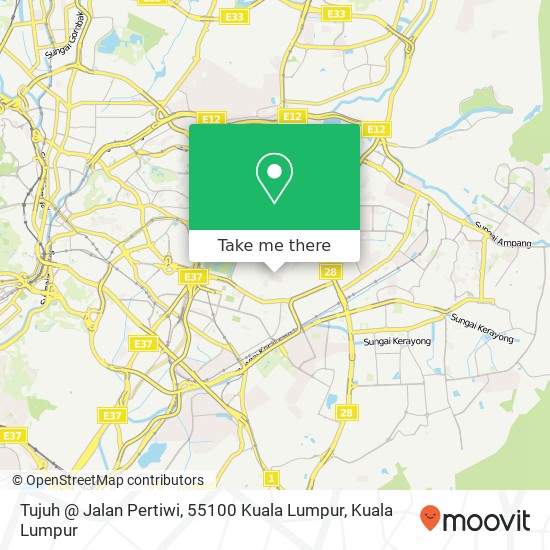 Tujuh @ Jalan Pertiwi, 55100 Kuala Lumpur map