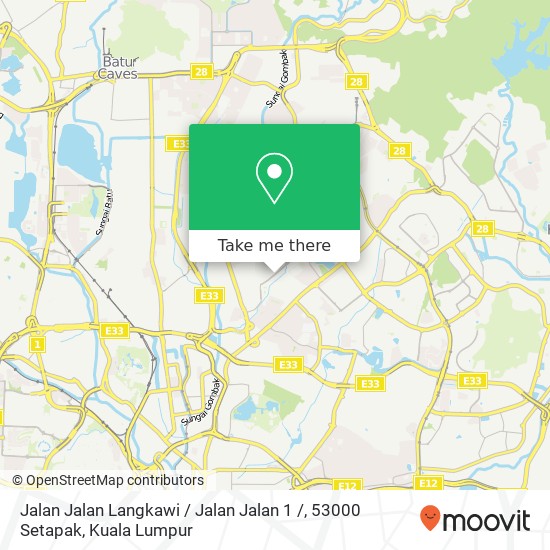 Peta Jalan Jalan Langkawi / Jalan Jalan 1 /, 53000 Setapak