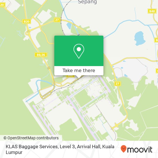 KLAS Baggage Services, Level 3, Arrival Hall map