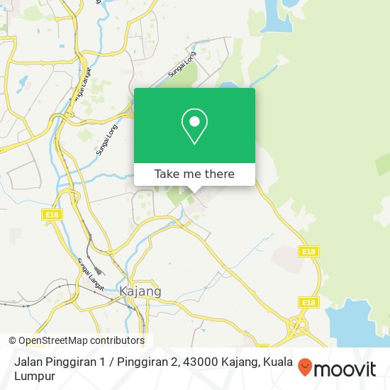 Jalan Pinggiran 1 / Pinggiran 2, 43000 Kajang map