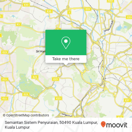 Semantan Sistem Penyuraian, 50490 Kuala Lumpur map