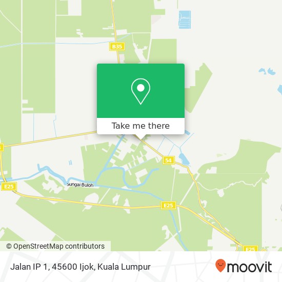 Peta Jalan IP 1, 45600 Ijok