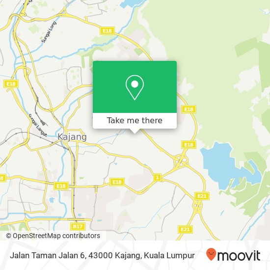 Peta Jalan Taman Jalan 6, 43000 Kajang