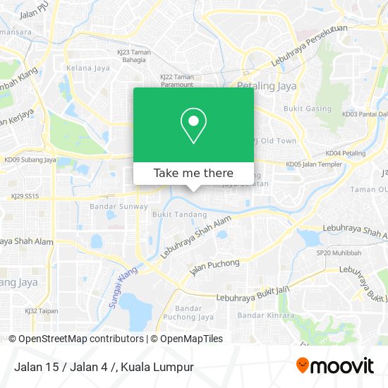 Jalan 15 / Jalan 4 / map