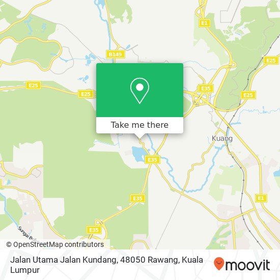 Peta Jalan Utama Jalan Kundang, 48050 Rawang