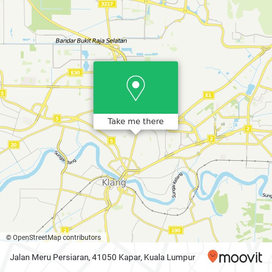 Jalan Meru Persiaran, 41050 Kapar map