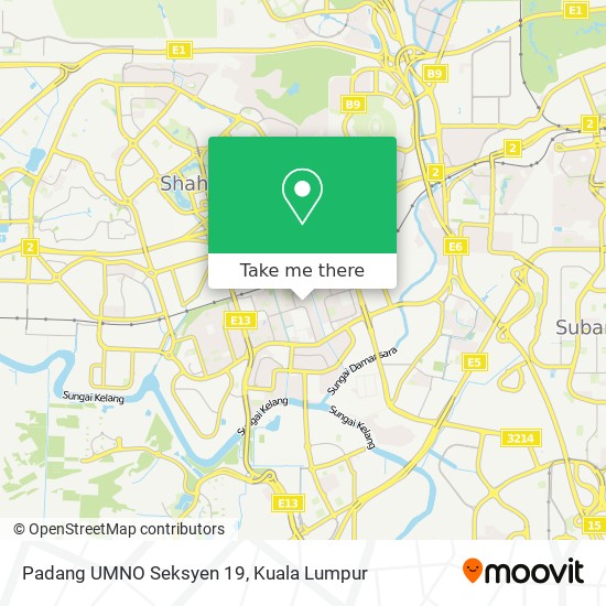 Peta Padang UMNO Seksyen 19