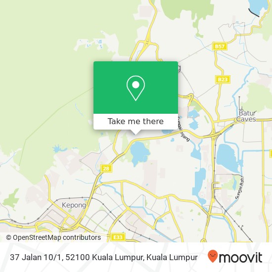 37 Jalan 10 / 1, 52100 Kuala Lumpur map