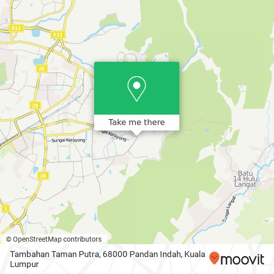 Tambahan Taman Putra, 68000 Pandan Indah map