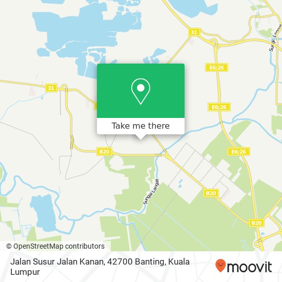 Peta Jalan Susur Jalan Kanan, 42700 Banting