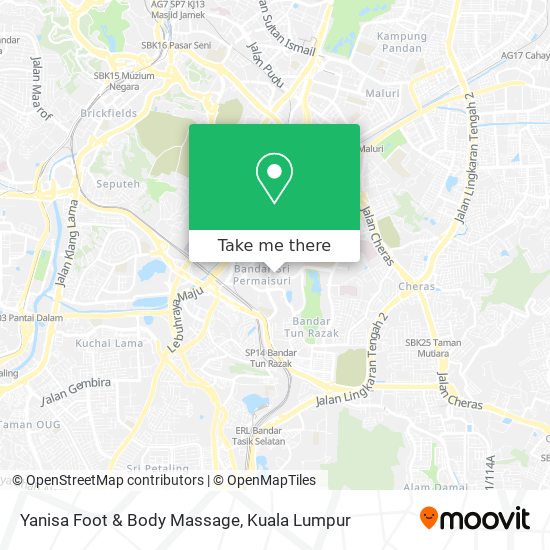 Yanisa Foot & Body Massage map