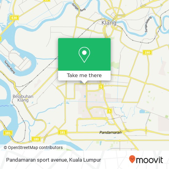 Peta Pandamaran sport avenue